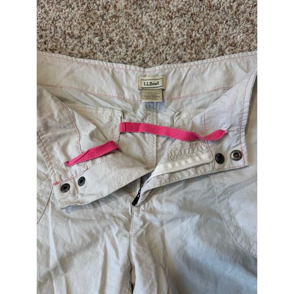 L.L. Bean size 14 shorts; Tan, lightweight; quick dry performance fabric - Picture 4 of 9